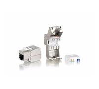 Connecteur Femelle rj45 - Kit de 8 unités, Type FTP cat6, Panneau Keystone, Installation Tool-Free, Compatible avec Les réseaux de Vitesse.