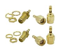 Connecteur femelle SMA mâle femelle RP, soudage for extrémité de fil RG178, câble coaxial droit, 2/10 pièces(RP-SMA Male,10PCS)