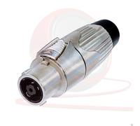 Connecteur Femelle Speakon Métal Neutrik NLT8FX STX 8 Pôles. Argenté. Type Soudé