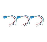 Connecteur Fiche 5 Broches, Câble pour Bouton Poussoir Métallique 16mm, Lot de 3 - Installation Rapide, Connexion Fiable, Antichoc et Antichute