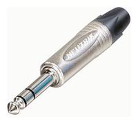 Connecteur Fiche Jack Professionnelle 1/4" 3 Pôles en Métal Neutrik Argent Argent G