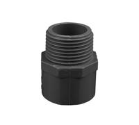Connecteur Fileté En PVC 1/2 "3/4" 1 "1.5", 2 Pièces, Adaptateur De Tuyau D'eau 20/25/32/40/50 Mm, Raccords Tube D'irrigation Jardin(Grey,1 1l2 inch-50mm)