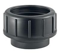 connecteur fileté Geberit Pe 360740161 PE-HD, DN 40, avec raccord à compression et couvercle de protection