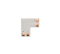 CONNECTEUR FLEXIBLE EN PLATINE - FORME EN L - 1 COULEUR - 8 mm