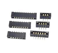 Connecteur FPC, pas de 2.54mm, câble plat et Flexible, broche droite/pied incurvé, connexion Double face, prise à Membrane, 10 pièces(Curved needle,5P)