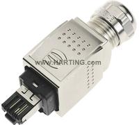Connecteur Han® PushPull RJ45 HARTING 09352260401 Tension nominale (détails) 125 V/AC Contenu: 1 pc(s)