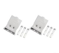 Connecteur haute performance à 3 broches pour onduleur et batteries au lithium, boîtier à clé mécanique et contacts argentés longue durée (75A-3P gris)