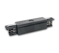 Connecteur I pour rail d'alimentation triphasé, connecteur droit, conducteur de protection gauche et droit, couleur noir