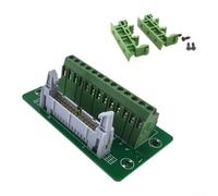 Connecteur IDC 26 broches vert DIN Rail Mount pour systèmes PLC 18-26AWG Adaptateur de fil de cuivre 86 x 51 mm