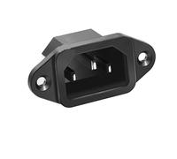 Connecteur IEC320 C14 3 broches 10 A, 5 pièces, prise d'alimentation secteur, couvercle en PVC étanche(C14)