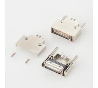 Connecteur industriel 37 broches, pas de 1,0 mm, connecteur à souder avec boîtier en alliage de zinc, compatible avec la série Hirose DH pour automatisation, robotique et appareils de commande