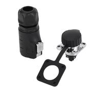 Connecteur industriel à 3 broches, connecteur électrique rond à dégagement rapide pour aviation IP68, prise à bride carrée 25A