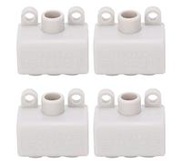 Connecteur Industriel Bornier de Répartition TShape 4Pcs, 400V 60A, 1-en-2-sorties, Terminal de Câblage Haute Puissance - Conducteur Laiton Intégré, Coque ABS Ignifuge, Usage (Une entrée, deux