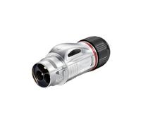 Connecteur industriel d'alimentation encliquetable à 3 broches de type à souder 25A BD24 avec fiche et prise d'aviation(Metal male plug)