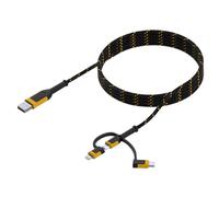 Connecteur industriel Dewalt Câble USB USB-A - USB-C + microUSB + Lightning 1,8 m Câble (DXMA131-1356-DWG)