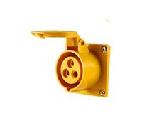 Connecteur industriel étanche 110 V-130 V, fiche et prise aviation 32 A à trois conducteurs, 4 h, mâle et femelle(Concealed socket)