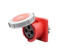 Connecteur industriel étanche IEC 60309 4 broches 125 A 380 V-415 V 3P+T 6H Connecteur femelle étanche IP67 for connexion d'alimentation, prise dissimulée industrielle for l'aviation et l'industrie