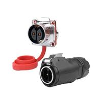 Connecteur industriel étanche série LP M12 M16 M20 M24, Terminal à vis, prise rapide, connecteurs de câble d'alimentation sans soudure(LP24 2 Pin)