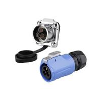 Connecteur industriel étanche série LP M12 M16 M20 M24, Terminal à vis, prise rapide, connecteurs de câble d'alimentation sans soudure(LP20 3 Pin)