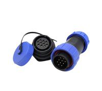 Connecteur industriel extérieur étanche SP21 IP68, 2 à 12 broches, écrou de 21 mm, montage sur panneau, fiche mâle et prise femelle.(10 Pin)