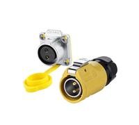 Connecteur Industriel M20 2, 3, 4, 5, 7, 9, 12 Broches, connecteur de Fil étanche Haute Tension, connecteurs de câble d'alimentation et de Signal(2 Pin Set)