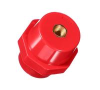 Connecteur Isolant Rouge en Métal et Silicone pour Barres | Supporte les Charges Mécaniques, Limite les Fuites, Usage pour Panneaux de Commande et Réseaux