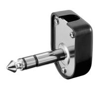 Connecteur JACK 6,3mm Macho Stéréo coudé