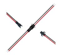 Connecteur JST LED mâle et femelle, 2/3/4/5/6 broches, pilote de câble métallique for pixels RGB RGBIC, bande lumineuse LED, 5 à 100 paires(2Pin JST,20PCS)