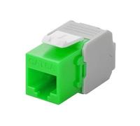 Connecteur Keystone Cat6A UTP - Toolless - Vert