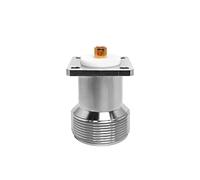 Connecteur LC femelle haute tension à bride 4 trous, adaptateur de câble coaxial à souder - 50 ohms, CC-6 GHz, plaqué laiton tri-alliage