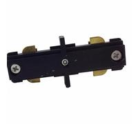 Connecteur LED Droit pour Rail Monophasé NOIR