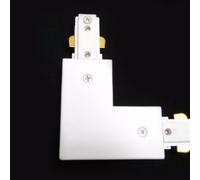 Connecteur LED pour Rail Monophasé Angle 90° BLANC