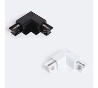 Connecteur ¿Left Side¿ Tipe L Pour Rail Triphasé Encastré Aluminium Blanc