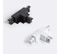 Connecteur 'left Side' Type T Pour Rail Triphasé Borgia Encastré Aluminium Blanc