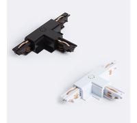 Connecteur 'Left Side' Type T pour Rail Triphasé DALI Track Encastré Aluminium