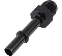 Connecteur longue de ligne de carburant 6AN mâle à femelle avec raccord rapide 5/16Npt pour automobile, adaptateur de tuyau pivotant en aluminium noir 1 pièce