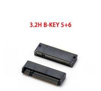 Connecteur M.2 67P A E M Key Ngff,Prise D'Interface Pour Ssd Avec H=3.2/4.2/4.8/6.7/8.5.3.2H B-Key.