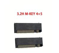 Connecteur M.2 67P A E M Key Ngff,Prise D'Interface Pour Ssd Avec H=3.2/4.2/4.8/6.7/8.5.3.2H M-Key.