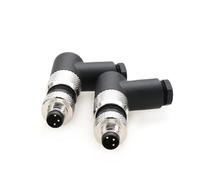 Connecteur M8 à angle droit 3 broches mâle A code connecteur industriel circulaire aéronautique 8 mm étanche IP67 connecteur