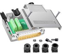 Connecteur Mâle DB25 sans Soudure, Coquille en Métal de 25 Broches RS232 D-SUB Adaptateur série