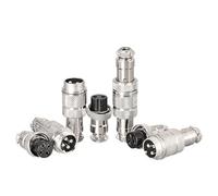 Connecteur mâle et femelle de Type GX16-2 Core 4 5 6 7 8 Core 9 10 Core, 1 pièce, GX16 16mm(Champagne)