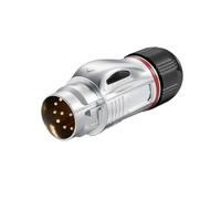 Connecteur mâle et femelle en métal étanche BD24 for équipement d'automatisation, fiche et prise d'aviation, 12 trous de noyau(Male plug)