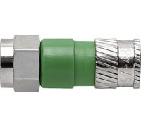 Connecteur mâle F à compression Diamètre de câble: 4.9 mm