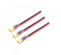 Connecteur mâle XT60 avec condensateur 35V 560UF, 3 pièces, Compatible avec Le Drone RC 2-6S ESC, Alimentation électrique, Fil 12awg(WIRE Length 150MM)