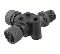Connecteur marin M125P pour NMEA 2000, répartiteur T 3 voies, indice d'étanchéité IP67, courant 4A, efficace pour la navigation