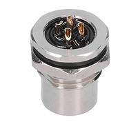 Connecteur Métallique 5 Broches, Prise Étanche IP67, Câblage Panneau avec Filetage M12FS5 - Protection 360° Blindée, Haute Durabilité, Installation Facile