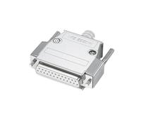 Connecteur métallique DB25 for convertisseur de communication, connecteur industriel à souder, 25 broches mâle et femelle, broche plaquée or, fiche 25P(KFS)