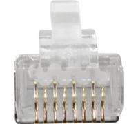 Connecteur modulaire blindé ACT RJ45 (8P/8C) CAT6A pour câble rond avec conducteurs solides ou posés. Connecteur Rj45 c6a ftp od1.2 mm (FA2000)
