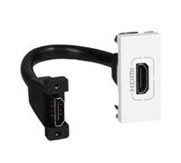 Legrand Prise HDMI Mosaic 078778 Type A HDMI 2.0 préconnectorisée 1 module Blanc