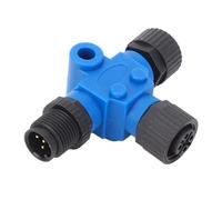 Connecteur NMEA 2000 T: Terminateur de Tee Shirt de Connexion Stable de Qualité Marine IP67 pour Réseaux de Yachts en Bateau (Bleu)